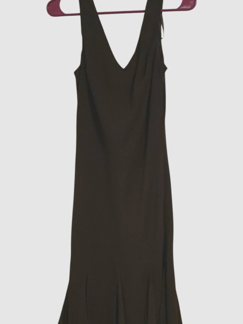 S.L. Fashions Brown Sleeveless Flared Dress Size 12
